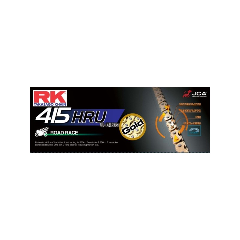 RK CADENA 415 HRU 130 ESLABONES DORADO