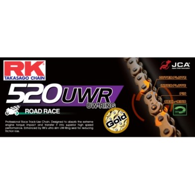 RK CHAIN 520UWR MOTOGP 120 LINKS GOLDEN