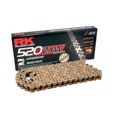 RK CHAIN 520ZXW 120 LINKS GOLDEN