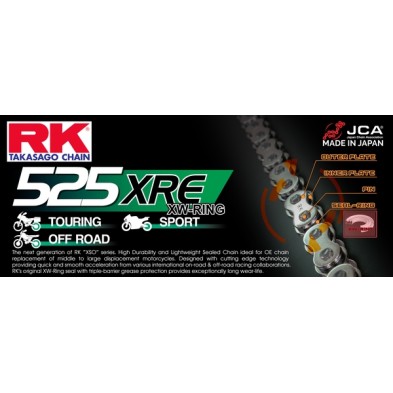 RK 525 XRE CADENA 120 PASOS