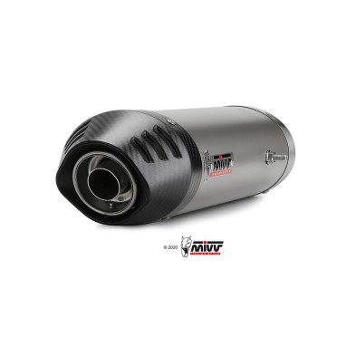 MIVV ESCAPE OVAL TITANIO CARBON CAP UD.021.L4C