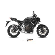 COMPLETE MIVV GP INOX BLACK SYSTEM FOR MT-07/FZ-07 14-20 Y.045.LXB