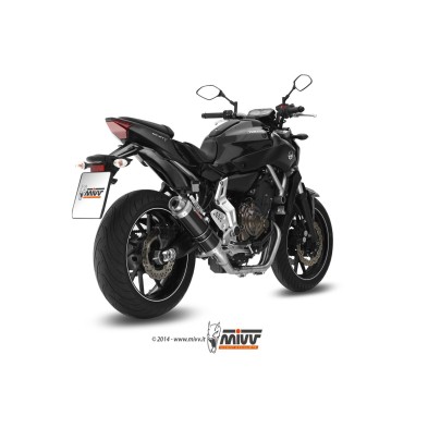 COMPLETE MIVV GP INOX BLACK SYSTEM FOR MT-07/FZ-07 14-20 Y.045.LXB