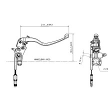 BREMBO BOMBA DE FRENO 18x21mm TITANIO 910.D548.90