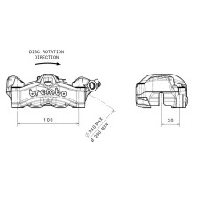 BREMBO STYLEMA PINZA DELANTERA