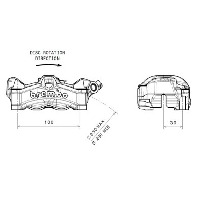 BREMBO STYLEMA PINZA DELANTERA