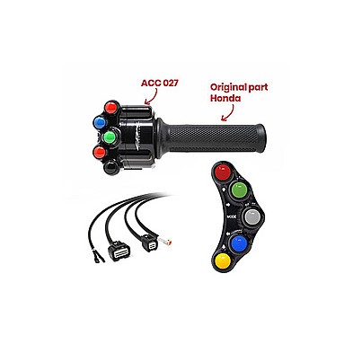 THROTTLE KIT WITH RACING PUSHBUTTON PANEL