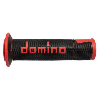 DOMINO GRIPS ON ROAD BLACK/RED