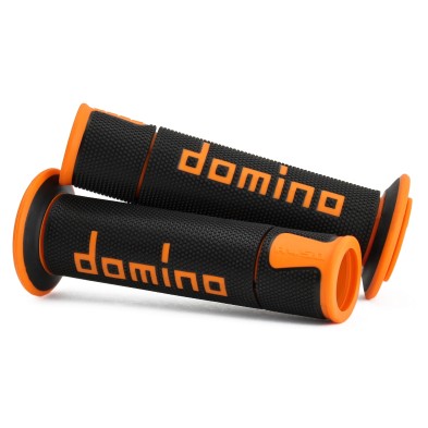 DOMINO GRIPS ON ROAD BLACK/ORANGE