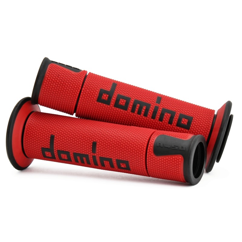 DOMINO GRIPS ON ROAD RED/BLACK