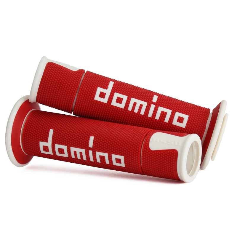 DOMINO GRIPS ON ROAD RED/WHITE