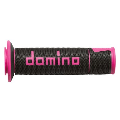 DOMINO GRIPS ON ROAD BLACK/PINK