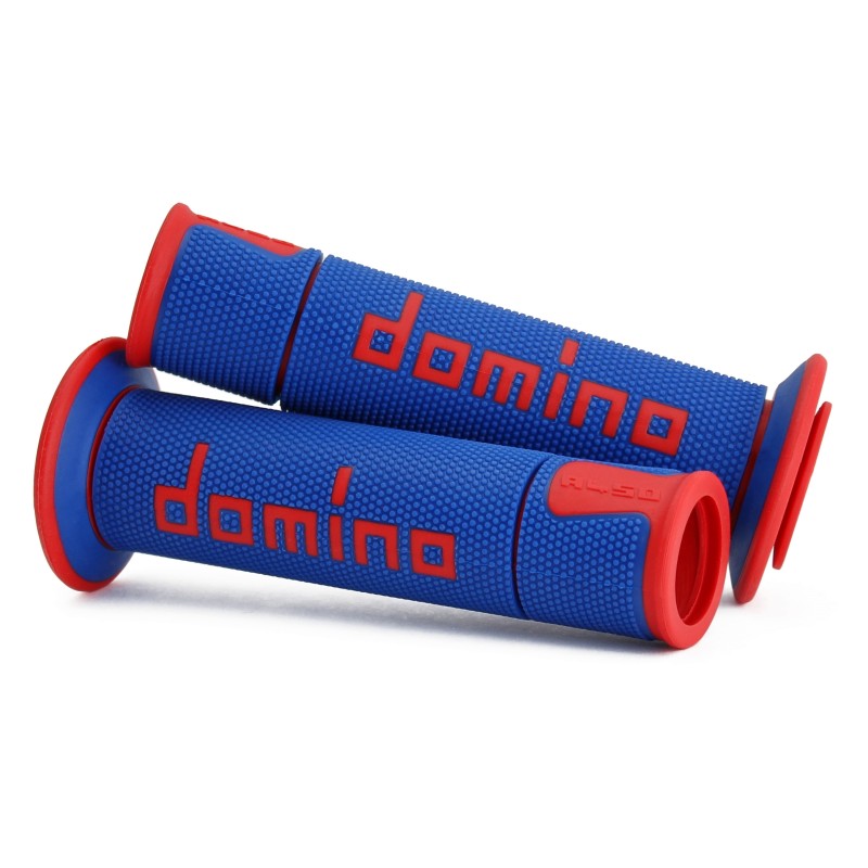 DOMINO GRIPS ON ROAD BLUE/RED