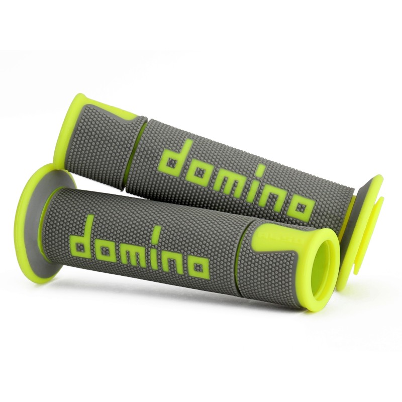 DOMINO GRIPS ON ROAD GREY/YELLOW