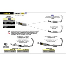 ARROW INDY RACE APRILIA RS660 EXHAUST TUONO 660 21-