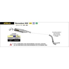 Silencioso Thunder de aluminio (Dcho+Izdo) fondo en carbono 71907AK