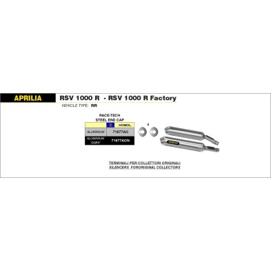 ARROW RACE TECH SILENCER 71677A