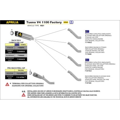 ARROW SILENCIOSO RACE-TECH 71906AK