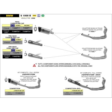 ESCAPE ARROW PRO-RACE S1000RR 2019- 71903++