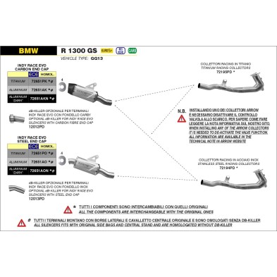 copy of ARROW COLECTORES  ACERO BMW 72194PD