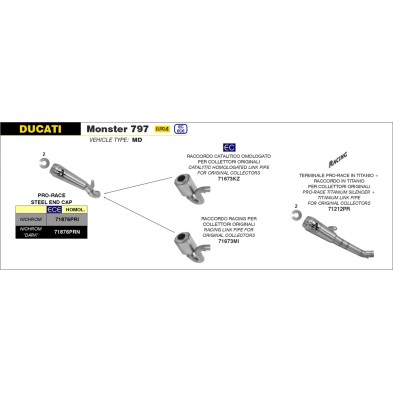 ARROW SILENCIOSO PRO-RACE DARK 71876PRN