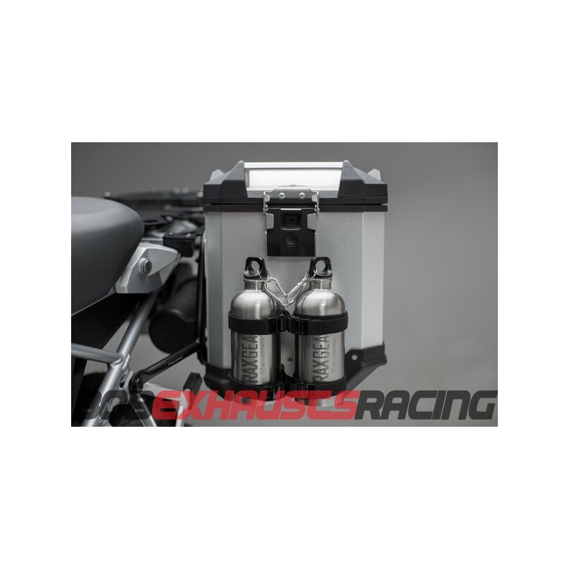 SW-MOTECH TRAX 2 Bottle Kit. Silver. 2 stainless steel bottles 0.6 l