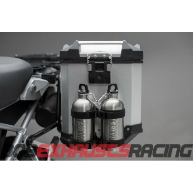 SW-MOTECH TRAX 2 Bottle Kit. Silver. 2 stainless steel bottles 0.6 l