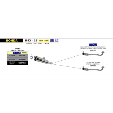 Colector catalítico homologado 52005KZ