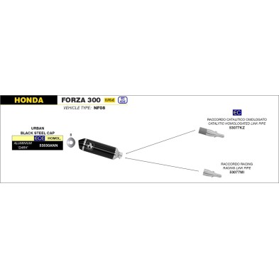 Catalytic homologated link pipe for Urban Exhaust