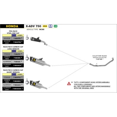 EXHAUST ARROW RACE-TECH 71864