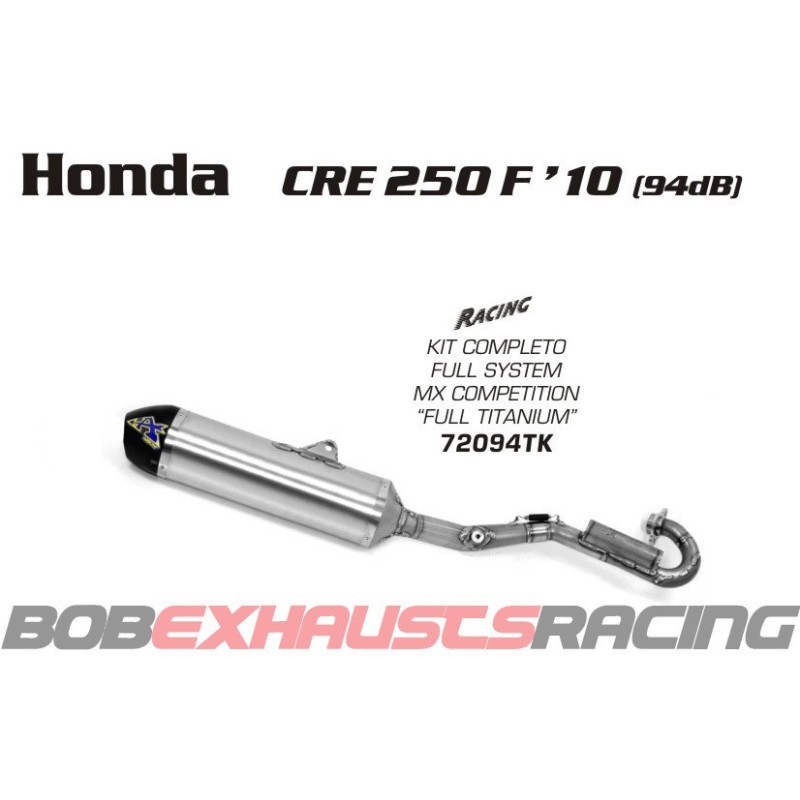 ESCAPE ARROW Kit completo MX Competition FULL TITANIUM / Honda CRE 250 F 10