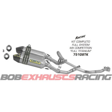 ESCAPE ARROW Kit completo MX Competition FULL TITANIUM 75108TK / Aprilia MX-V 4.5 09/14