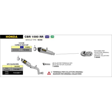 ARROW RACING MANIFOLD HONDA 71606MI