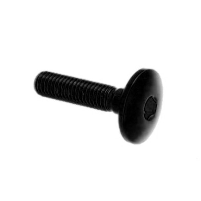 Dome-head Screw Erg. Cl 003 M5 L. 20 head Ø14  Ergal (7075 T6) - 003M5020NER / BLACK SHINE