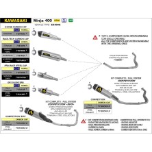 ARROW SISTEMA COMPLETO COMPETITION KAWASAKI NINJA 400