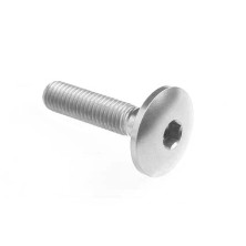 Dome-head Screw Erg. Cl 003 M5 L. 20 head Ø14  Ergal (7075 T6) - 003M5020SIL / SILVER