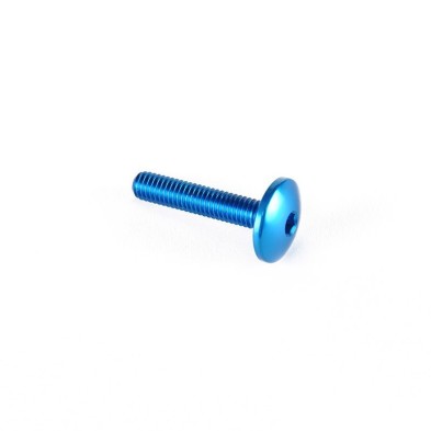 Dome-head Screw Erg. Cl 003 M5 L. 30 head Ø14  Ergal (7075 T6) - 003M5030COB / COBALT