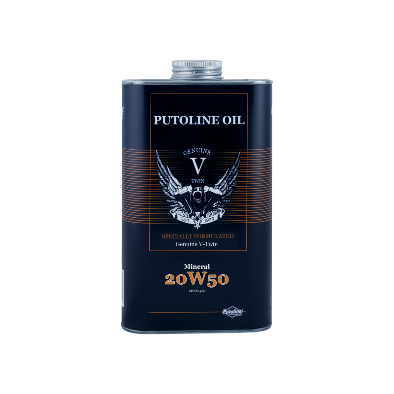 PUTOLINE CAN 1L GENUINE V-TWIN MINERAL 20W-50