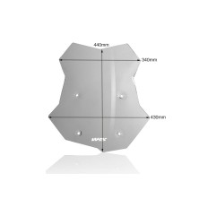 WRS WINDSIELD CAPONORD BMW F 750 GS 2018-2023/F800 GS 2024 SMOKED