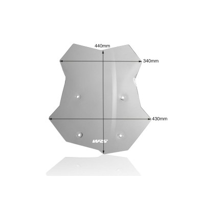 WRS WINDSIELD CAPONORD BMW F 750 GS 2018-2023/F800 GS 2024 SMOKED