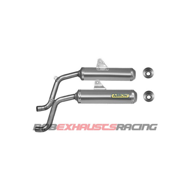 ESCAPE ARROW Round-Sil copa inox / Ducati Monster 620 - 695 - 800 - 1000- S4 - 900 i.e.