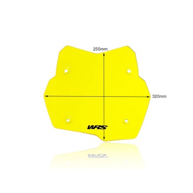 cWRS WINDSIELD STANDARD BMW F 750 GS 2018-2023/F800 GS 2024 YELLOW