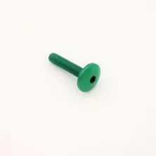 Tornillo cabeza abombada Erg. Cl 003 M6 L. 30 cabeza Ø17 Ergal VERDE