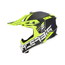 ACERBIS CASCO STEEL CARBON 22-06 BLACK YELLOW FLUO