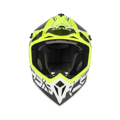 ACERBIS CASCO STEEL CARBON 22-06 BLACK YELLOW FLUO