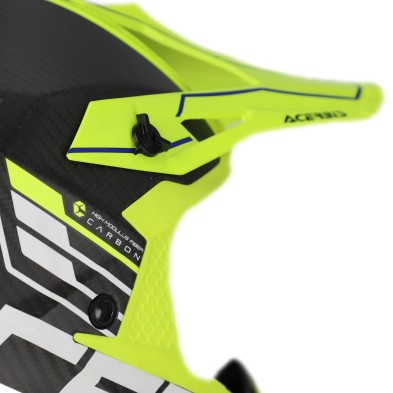 ACERBIS CASCO STEEL CARBON 22-06 BLACK YELLOW FLUO