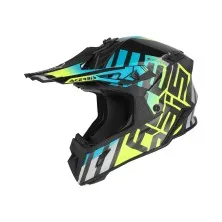 ACERBIS CASCO STEEL CARBON 22-06 TURQUESA / BLACK / FLUO YELLOW