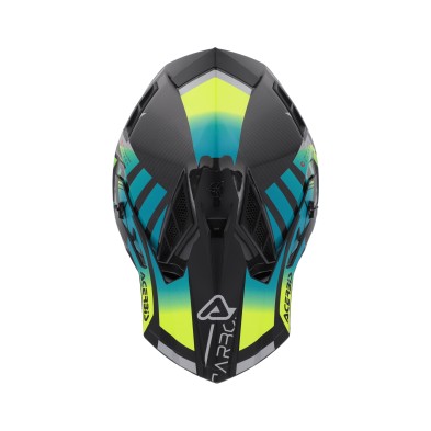 ACERBIS CASCO STEEL CARBON 22-06 TURQUESA / BLACK / FLUO YELLOW