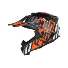 ACERBIS CASCO STEEL CARBON 22-06 NARANJA FLUO/ NEGRO