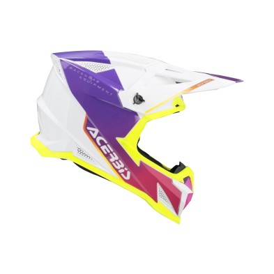 ACERBIS CASCO T711 BLANCO / MORADO